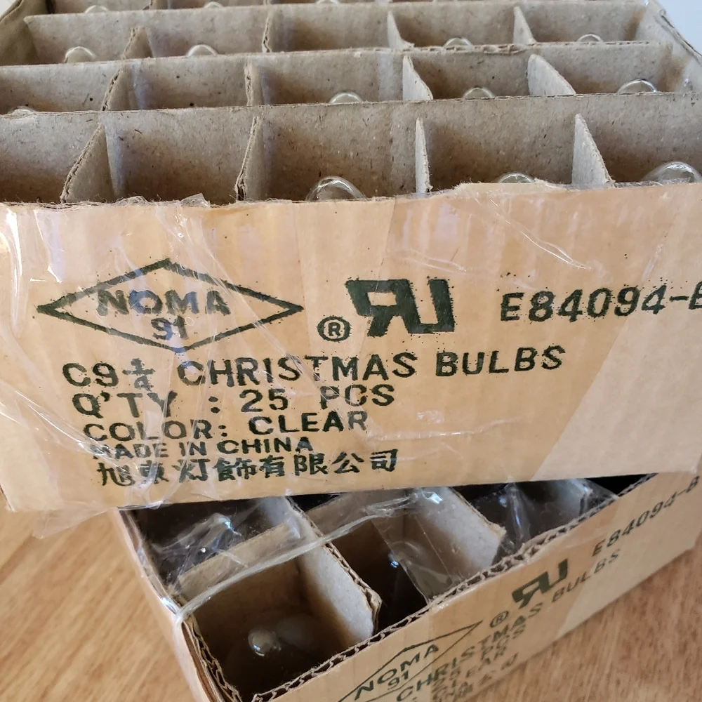 47 clear Christmas bulbs electric Christmas light bulbs new
